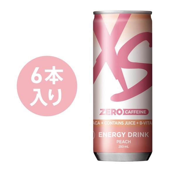 アムウェイ XS エナジードリンク カフェインゼロ ピーチ 6本入り