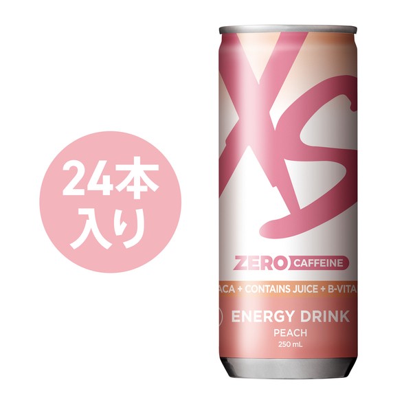アムウェイ XS エナジードリンク カフェインゼロ ピーチ 24本入り